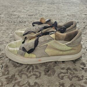Golden Goose Women’s May Star Glitter Sneaker Size 36